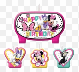 Minnie Mouse Party Candles - Birthday Emoji