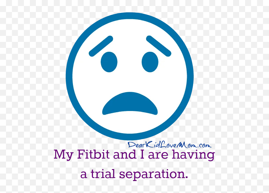 Fitbit - Sadface Dear Kid Love Mom Dot Emoji,Sad Face Emoticon Text