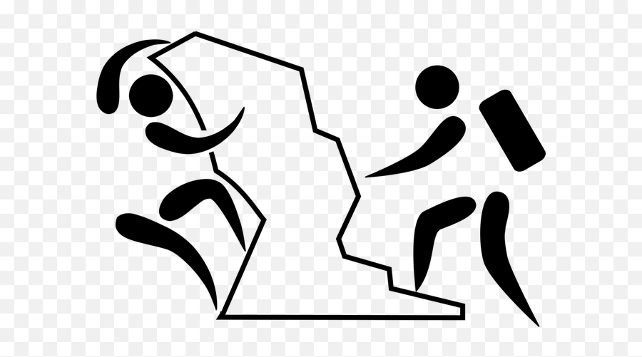 Boulder Clipart Line Boulder Line - Rock Climbing Olympic Logo Emoji,Rock Climbing Emoji