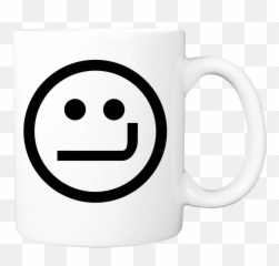 Smirk Face Coffee Mug - Smirk Emoji,Coffee Emoticon