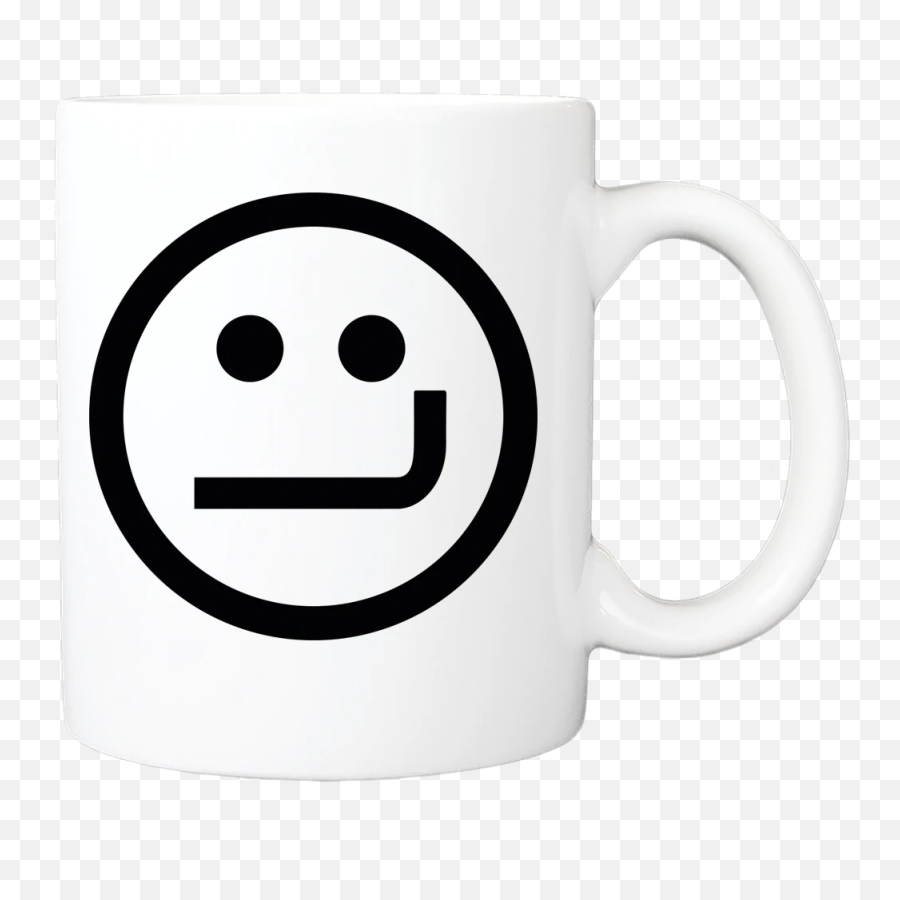 Smirk Face Coffee Mug - Smirk Emoji,Coffee Emoticon