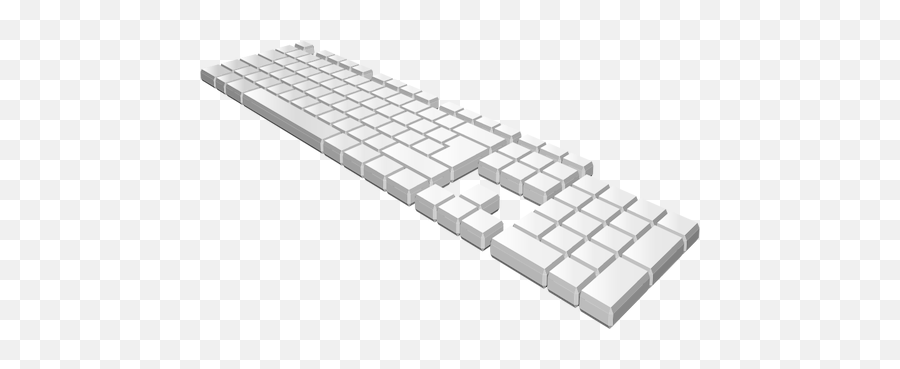 Blank Gray Keyboard Vector Image - Keyboard Vector Emoji,Emoji Mac Keyboard