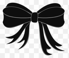 Black Bow Ribbon Clip Art At Clker - Black Bow Clip Art Emoji,Black Ribbon Emoji