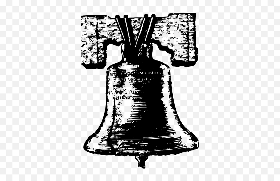 Simple Liberty Bell - Transparent Liberty Bell Clip Art Emoji,4th Of July Emoticons