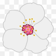 Free Close - Almond Blossom Flower Clipart Emoji