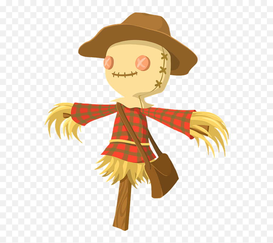 Cartoon Comic Characters - Scarecrow Clipart Emoji,Eggplant Emoji Hat
