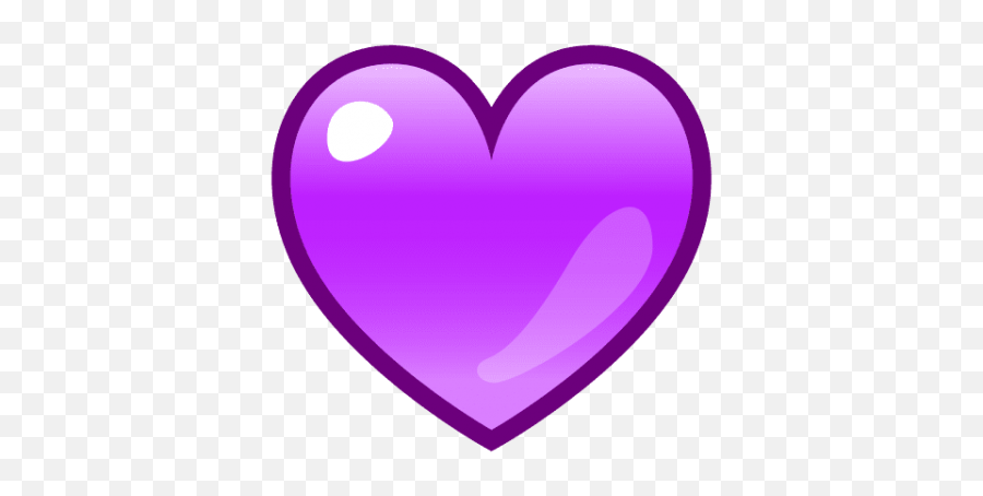 Heart Purple Transparent Png Clipart - Purple Heart Emoji Png,Heart Emoji Clear
