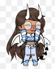 Gachalife Girl Cute Happy Blush - Life Characters Bad Emoji
