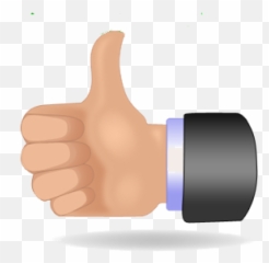 Thumbs Up Icon - Transparent Background Cartoon Thumb Emoji,Emotion Icon