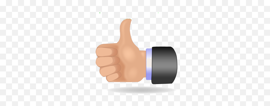 Thumbs Up Icon - Transparent Background Cartoon Thumb Emoji,Emotion Icon