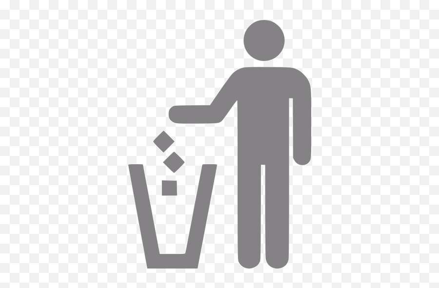 Gray Trash Icon - Garbage Icon Png Emoji,Trash Emoticon