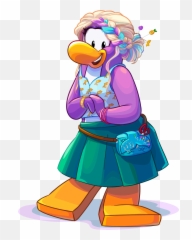 Dot The Disguise Gal - Club Penguin Island Outfits Emoji