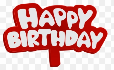 Happy Birthday Clipart Red - Art Emoji
