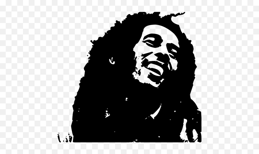 Bob Marley Portrait Vector Image - Bob Marley Clip Art Emoji,Laughing Crying Emoji