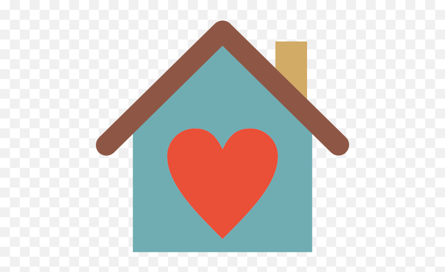 Heart Home House Love Of Icon - Free Any House Emoji,House Emoticon