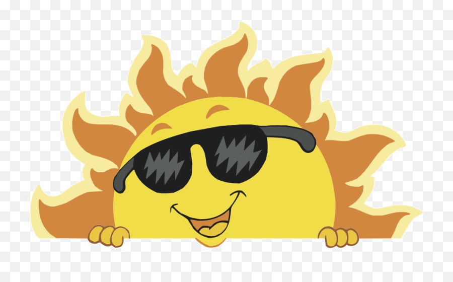 Library Of Summer Camp Sun Image Transparent Library Png - Sun With Sunglasses Emoji,Camp Emoji