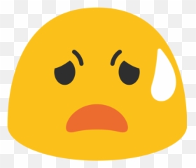 Cara Angustiada Emoji - Android Pleading