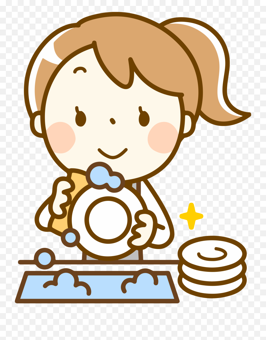 Dirty Dishes Clipart Png - Washing Dish Clipart Emoji,Dishes Emoji