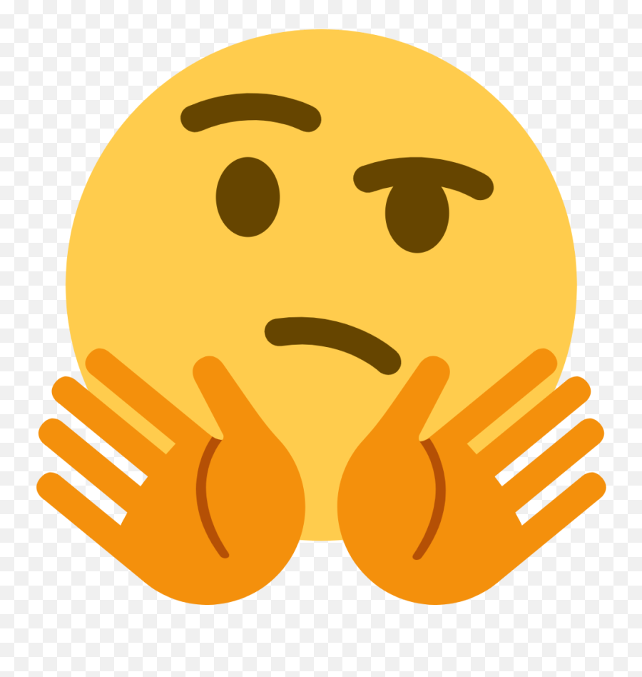 Thinking - Transparent Background Discord Thinking Emoji,Hugging Emoticon