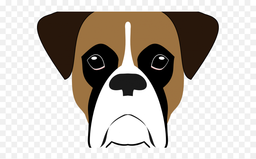 Bearded Collie Clipart Minimalist - Boxer Dog Drawing Easy Emoji,Boxer Dog Emoji