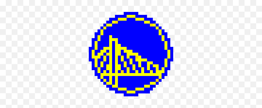 Pixel Art Gallery - Pixel Golden State Logo Emoji,Golden State Warriors Emoji