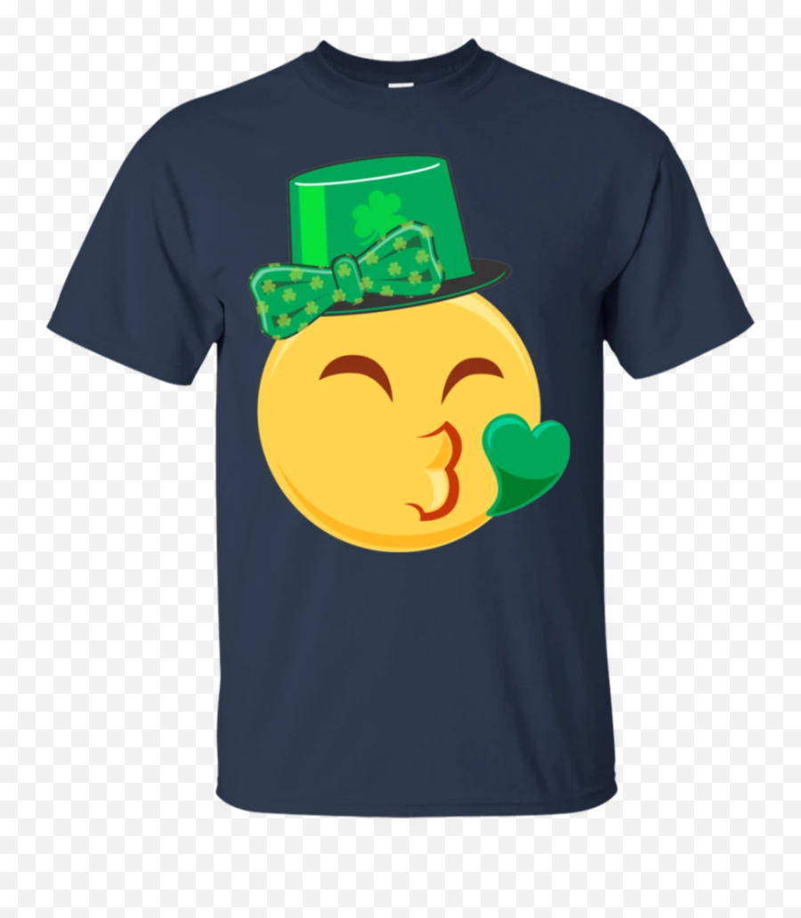 Emoji Saint Patricks Day Shirt Girls Green Heart Eyes Bow - Dope Bear T Shirts,Saint Emoji