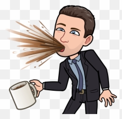 How Personalised Emojis - Cartoon Spitting Out Coffee,Bitstrips Emoji