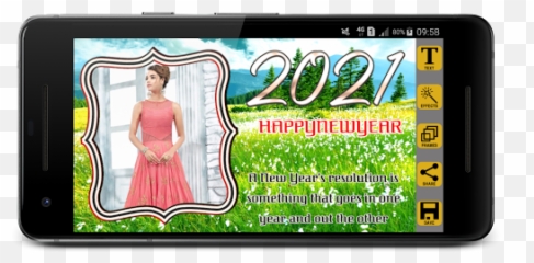 Happy New Year Greetings 2021 by RamkumarApps - more Display Device Emoji