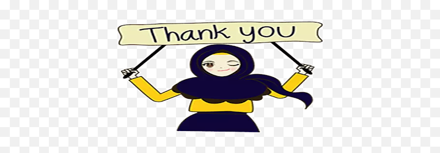 Hijab Islamic Sticker - Wastickerapps App Su Google Play Stiker Muslimah Thank You Emoji,Hijab Emoji Download