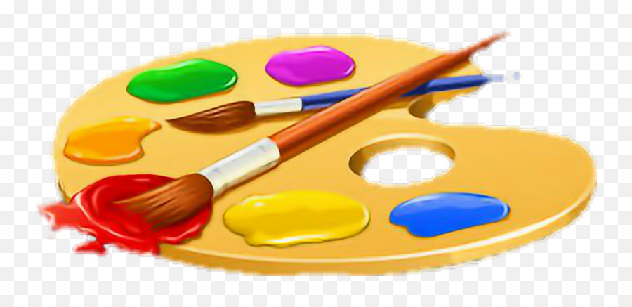 Palette Paint Paintbrush Paintpalette - Art Brushes And Paint Emoji,Paint Palette Emoji