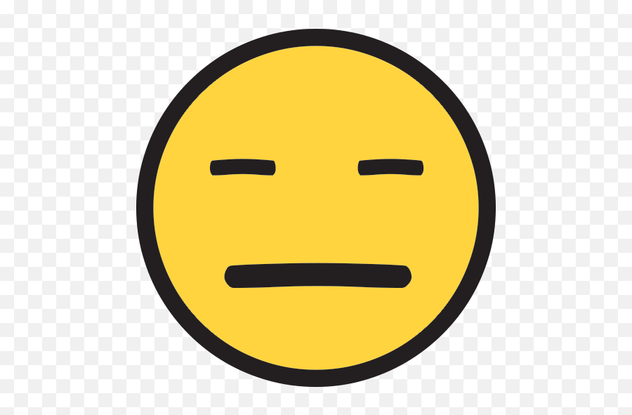 Expressionless Face Emoji For Facebook - Expression Less Face Clip,Expressionless Face Emoji