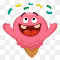 Pinky Ice - Cartoon Emoji,Pinky Emoji