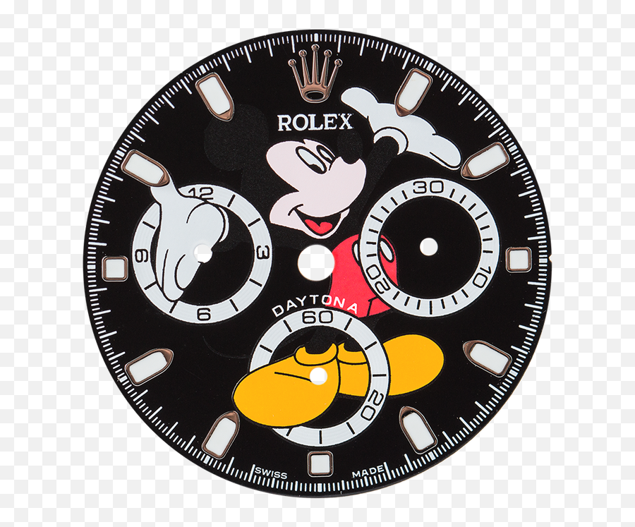 Mickey Mouse Dial For Rolex Daytona - Rolex Daytona Mickey Mouse Emoji,Mickey Mouse Emoticon