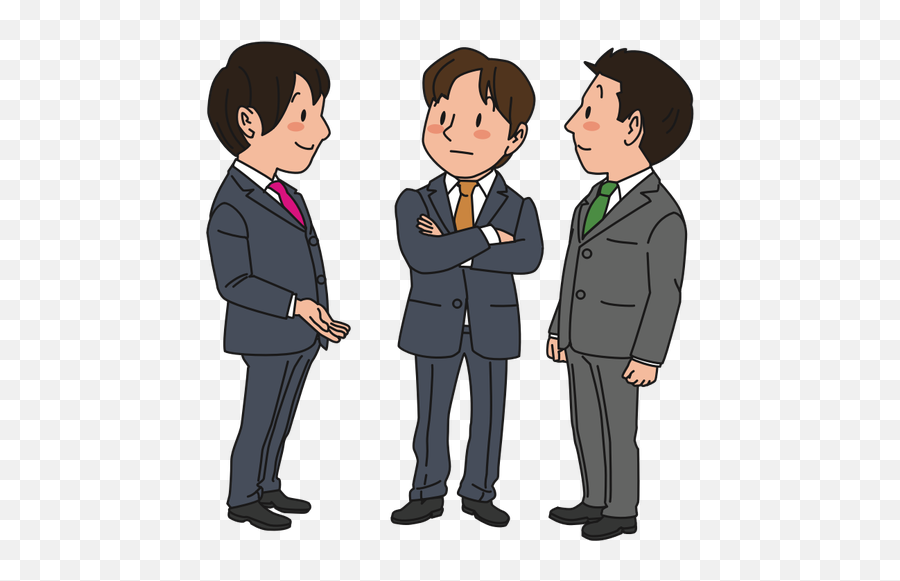 Chatting Businessmen - Business Man Businessman Clipart Png Emoji,Fishing Emoji