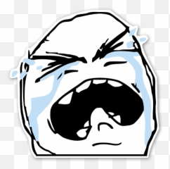 Cry Face Png - Crying Troll Emoji