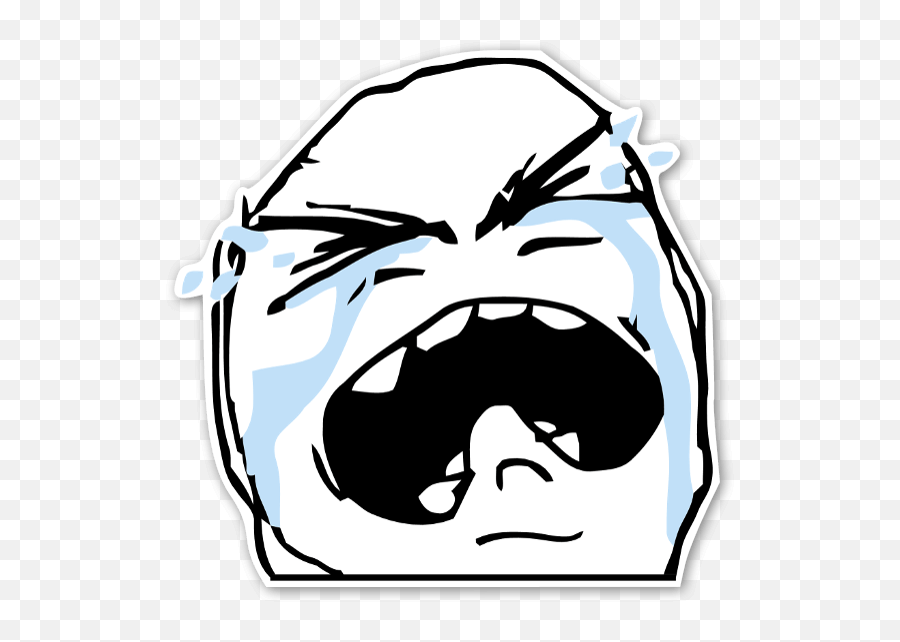 Cry Face Png - Crying Troll Face Png Emoji,Crying Jordan Emoji