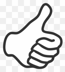 Free Transparent Black Thumbs Up Emoji Images, Page 1 - Emojipng.com