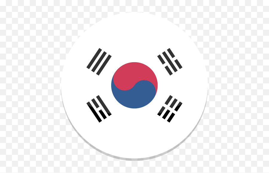 Korea Flag Png Picture - Korea Flag Round Icon Emoji,Korean Emoji