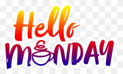 Happymonday Hellomonday Monday - Calligraphy Emoji