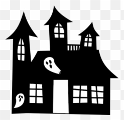 Spökhus Siluett - Haunted House Drawing Black Emoji,Jeep Emoji