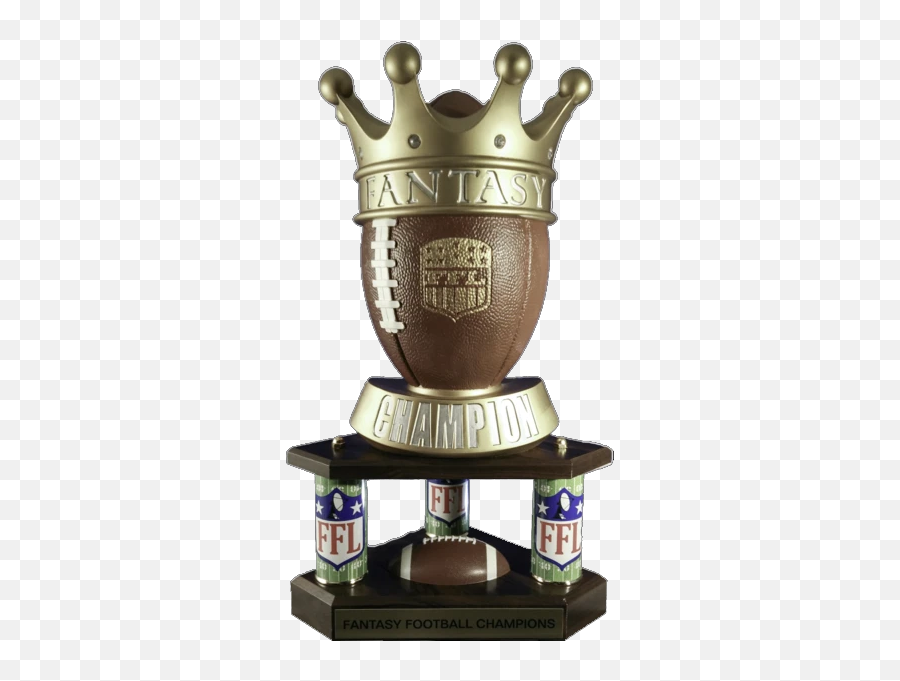 Large Three Column Perpetual Trophy - Custom Fantasy Football Trophies Emoji,Fantasy Football Emoji