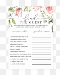 Guest Game For Wedding Showers - Document Emoji