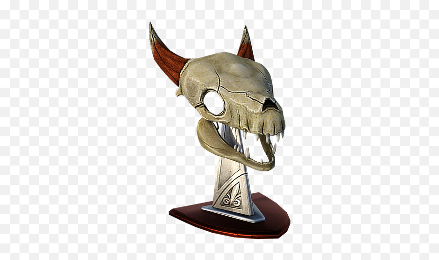 Skull Bones Horns - Figurine Emoji,Metal Horns Emoji