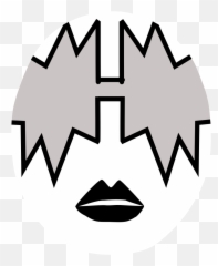 Kiss Space Ace Face - Printable Makeup Template Emoji