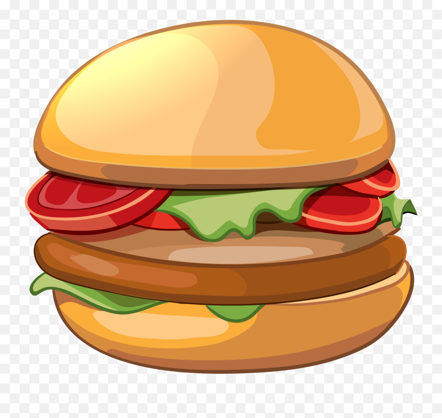 Cheeseburger Hamburger French Fries - Transparent Png Hamburger Illustration Png Emoji,Emoji Hamburger