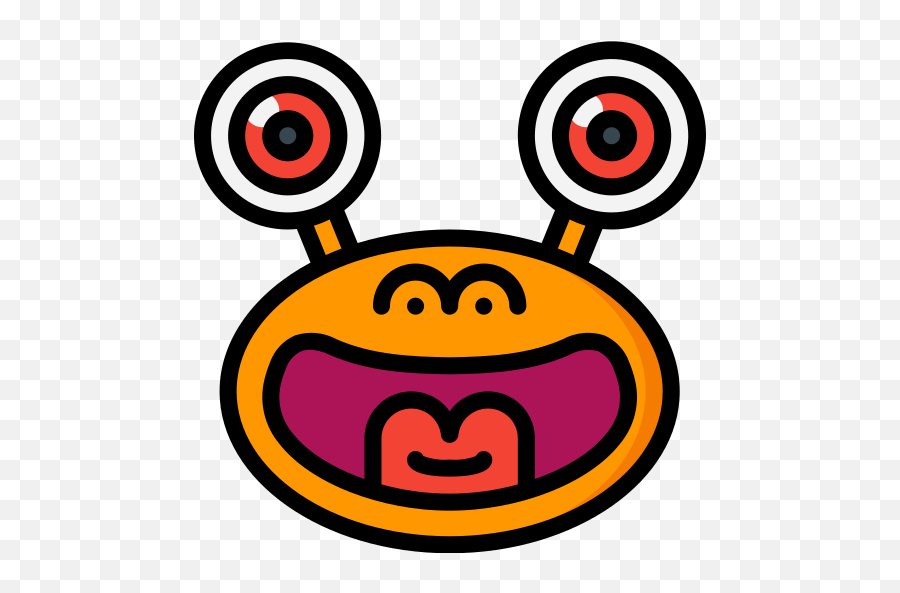 Monster - Clip Art Emoji,Monster Emoticon