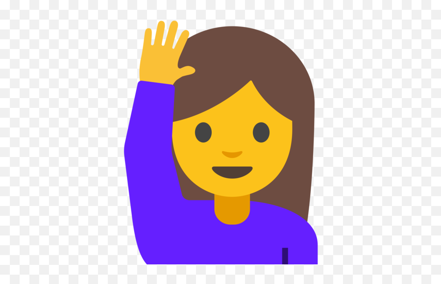 Persona Con La Mano Levantada Emoji - Emoji,Yo Emoji