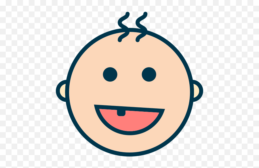 Baby Smiling Tooth Free Icon Of Babies - Dientes De Bebe Png Emoji,Tooth Emoji