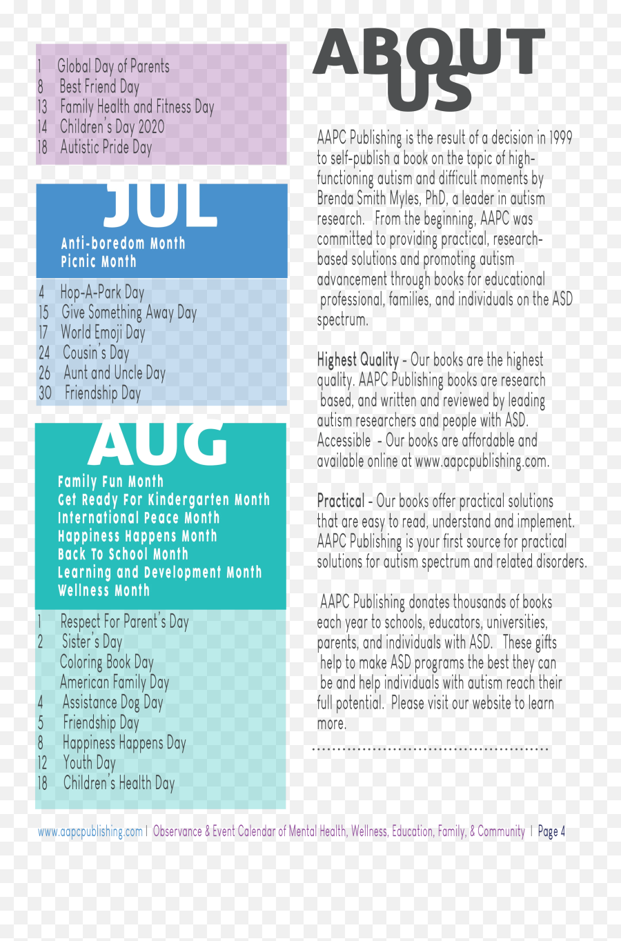 Aapc Publishing Companys Calendar Of Dates In Observance Of - Paper Emoji,Anti Pride Emoji