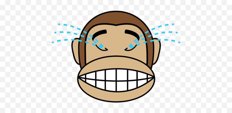 Monkey Crying Image - Monkey Face Clipart Black And White Emoji,Emojis